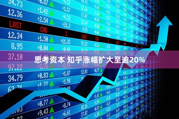 思考資本 知乎漲幅擴大至逾20%
